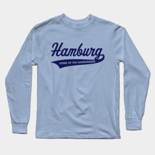 Hamburg – Home Of The Hamburgers (Hamburger / Navy) Long Sleeve T-Shirt